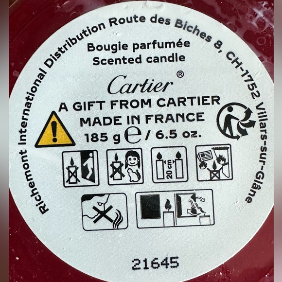 Cartier Red Candle Holder, Repurposed Art Decor - Picture 8 of 8